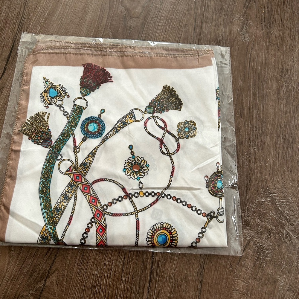 NWT Elegant Scarf with Intricate Design